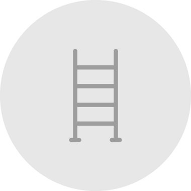 Merdiven simgesi soyut arkaplan grubunda izole edildi