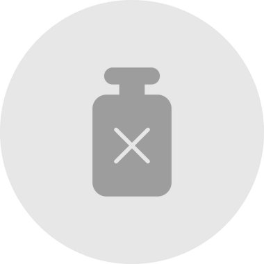 Soyut grupta şişe simgesi izole edildi