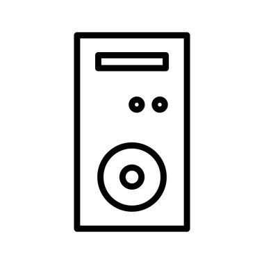  pc simgesi soyut arkaplanda izole edildi