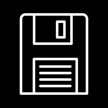 Soyut arkaplanda izole edilmiş disket simgesi