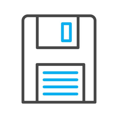 Soyut arkaplanda izole edilmiş disket simgesi