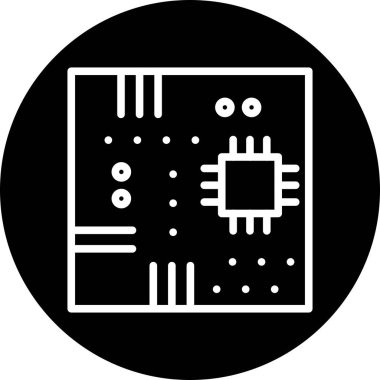 Soyut arkaplanda ana kart simgesi izole edildi