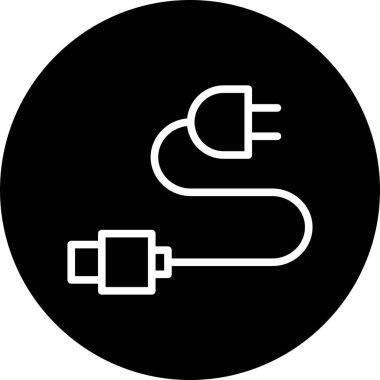 Soyut arkaplanda kablo simgesi yükleniyor