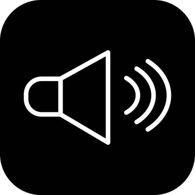 soyut arkaplanda ses simgesi izole edildi