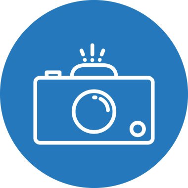  Kamera simgesi soyut arkaplanda izole edildi