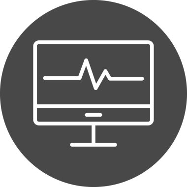 Lcd simgesi soyut arkaplanda izole edildi