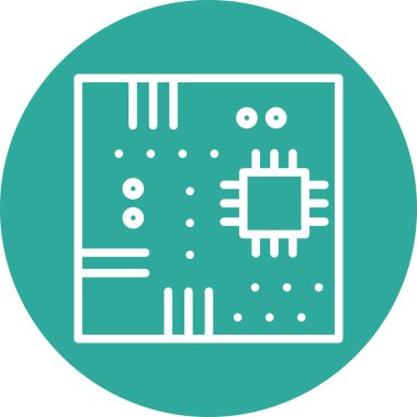 Soyut arkaplanda ana kart simgesi izole edildi