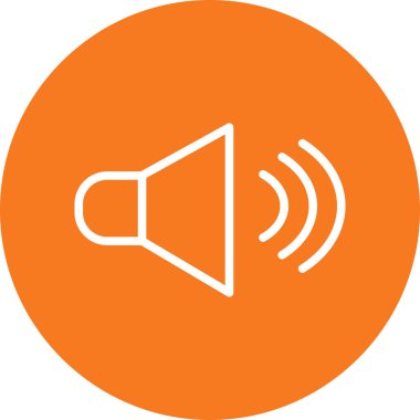 soyut arkaplanda ses simgesi izole edildi