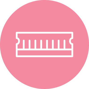  Soyut arkaplanda ram simgesi izole edildi