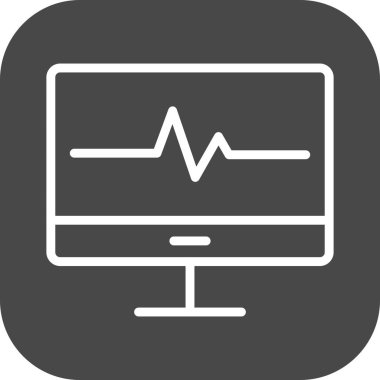 Lcd simgesi soyut arkaplanda izole edildi