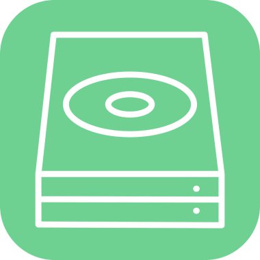 Cd oda simgesi soyut arkaplanda izole edildi