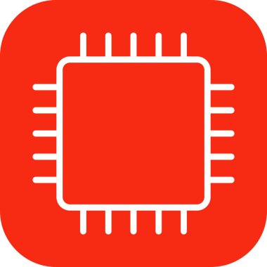 Soyut arkaplanda işlemci simgesi izole edildi