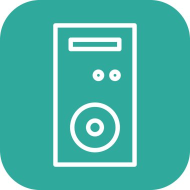  pc simgesi soyut arkaplanda izole edildi