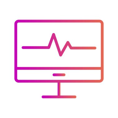 Lcd simgesi soyut arkaplanda izole edildi