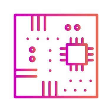 Soyut arkaplanda ana kart simgesi izole edildi