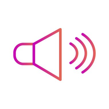 soyut arkaplanda ses simgesi izole edildi