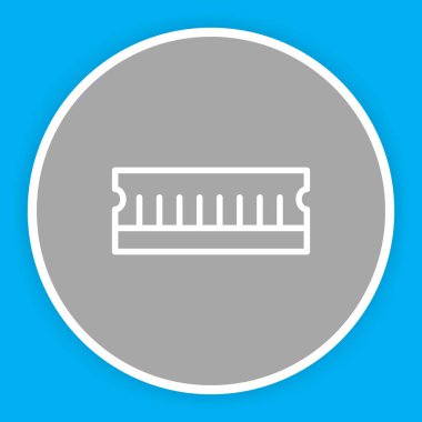  Soyut arkaplanda ram simgesi izole edildi