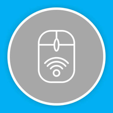 soyut arkaplanda kablosuz simge izole edildi