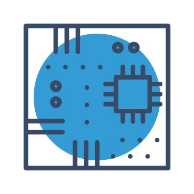 Soyut arkaplanda ana kart simgesi izole edildi