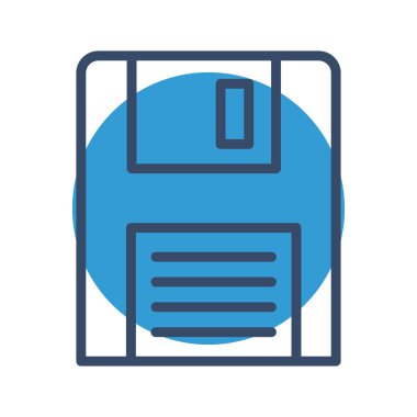 Soyut arkaplanda izole edilmiş disket simgesi