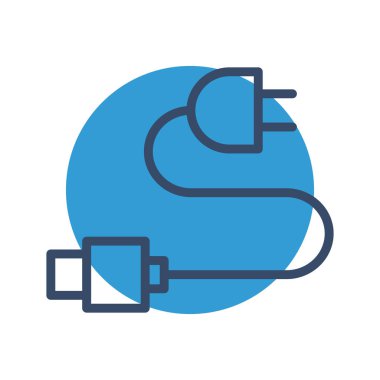 Soyut arkaplanda kablo simgesi yükleniyor