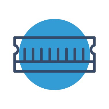  Soyut arkaplanda ram simgesi izole edildi