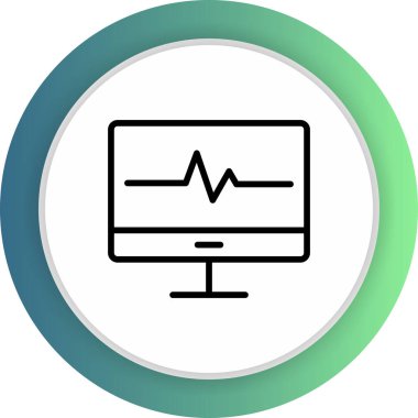 Lcd simgesi soyut arkaplanda izole edildi
