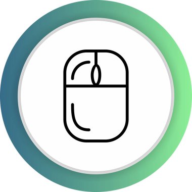 Fare simgesi soyut arkaplanda izole edildi