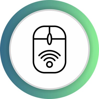 soyut arkaplanda kablosuz simge izole edildi