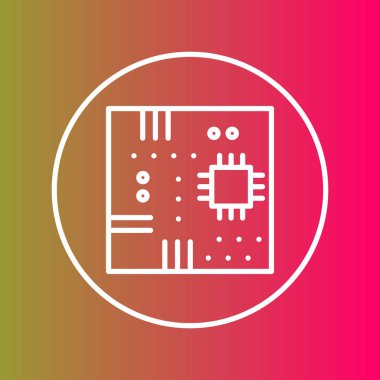 Soyut arkaplanda ana kart simgesi izole edildi