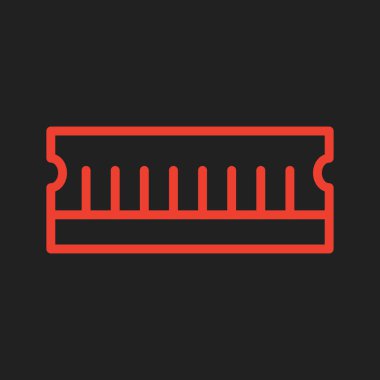  Soyut arkaplanda ram simgesi izole edildi