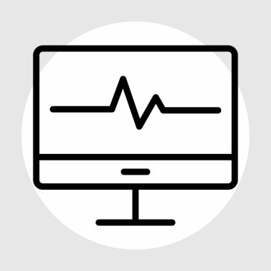 Lcd simgesi soyut arkaplanda izole edildi
