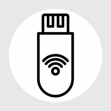 Soyut arkaplanda flaş wifi simgesi izole edildi