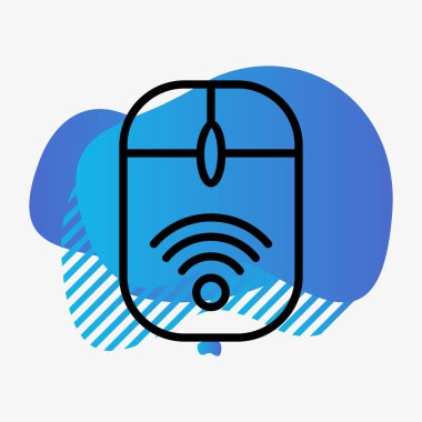 soyut arkaplanda kablosuz simge izole edildi