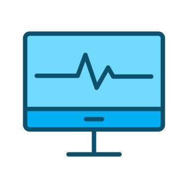 Lcd simgesi soyut arkaplanda izole edildi
