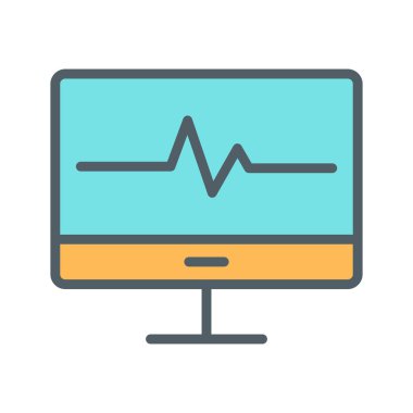 Lcd simgesi soyut arkaplanda izole edildi