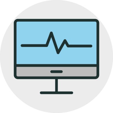 Lcd simgesi soyut arkaplanda izole edildi