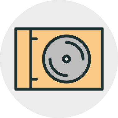 dvd simgesi soyut arkaplanda izole edildi