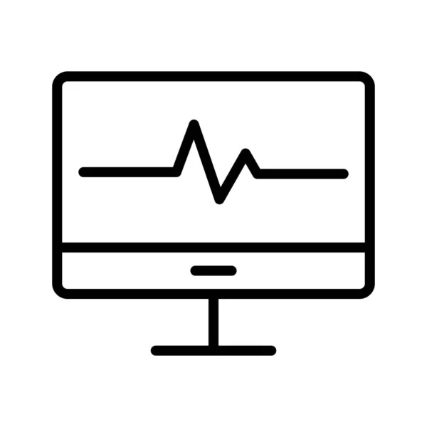 Ikona Lcd Izolowana Abstrakcyjnym Tle — Wektor stockowy