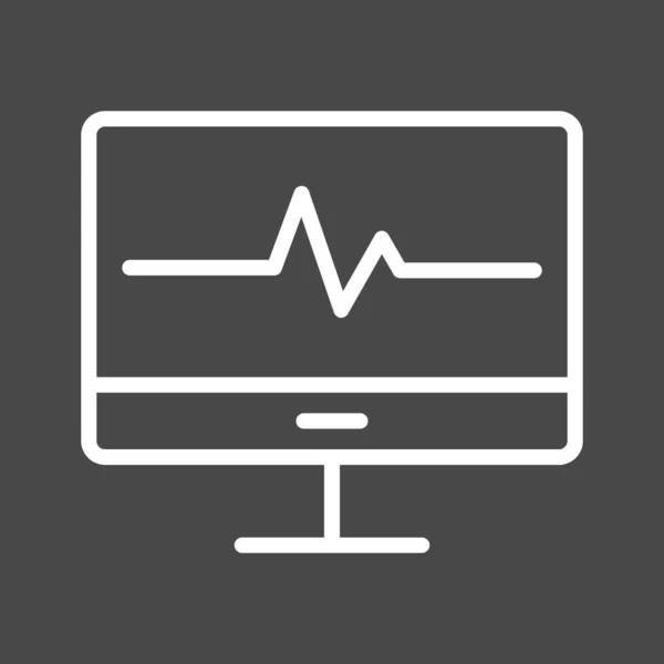 Lcd Icoon Geïsoleerd Abstracte Achtergrond — Stockvector