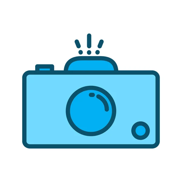 Camera Icon Isolated Abstract Background — Stock Vector