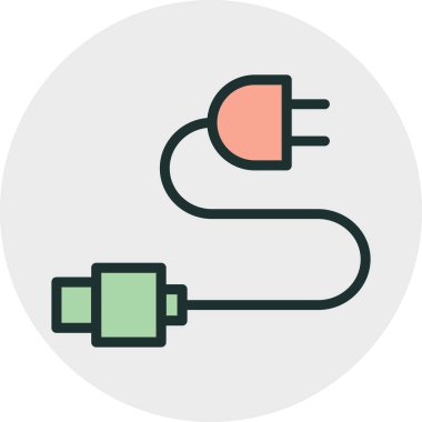 Soyut arkaplanda kablo simgesi yükleniyor