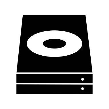 Cd oda simgesi soyut arkaplanda izole edildi