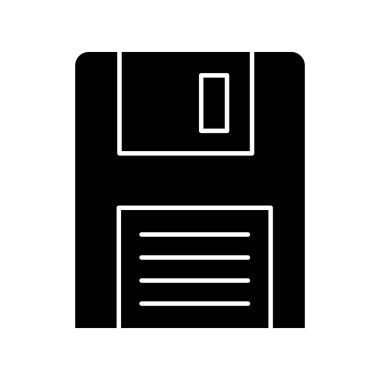 Soyut arkaplanda izole edilmiş disket simgesi