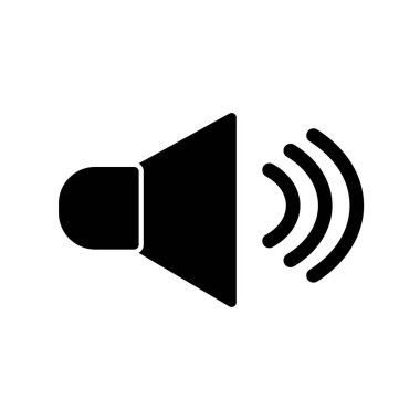 soyut arkaplanda ses simgesi izole edildi