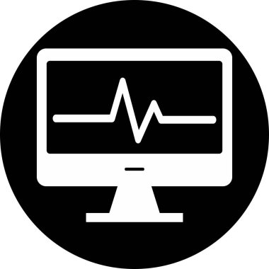 Lcd simgesi soyut arkaplanda izole edildi