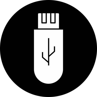 usb simgesi soyut arkaplanda izole edildi