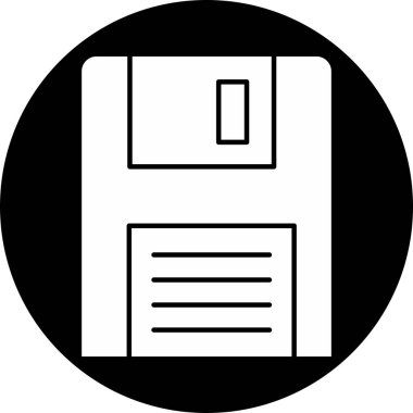 Soyut arkaplanda izole edilmiş disket simgesi