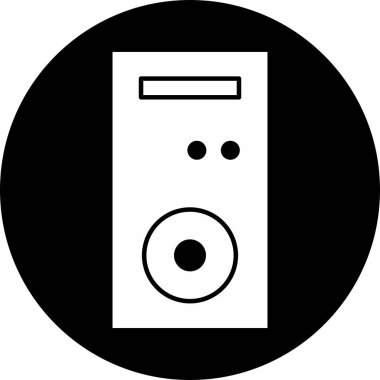  pc simgesi soyut arkaplanda izole edildi