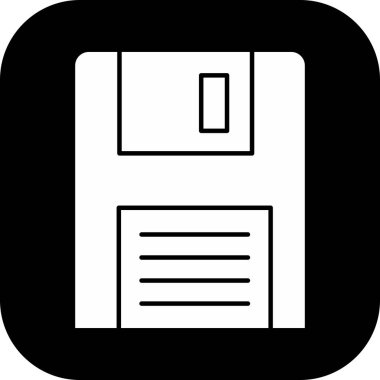 Soyut arkaplanda izole edilmiş disket simgesi